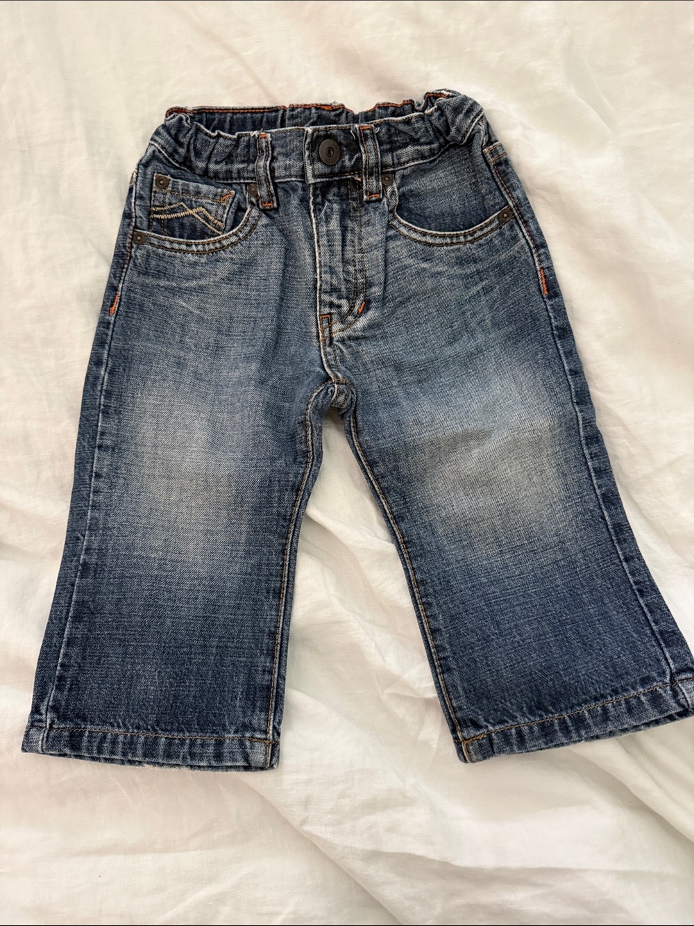 H&M Toddler Dark Blue Denim Jeans - Elastic Waist